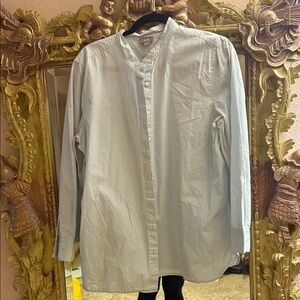 J Jill Nehru collar women’s Oxford 100% cotton